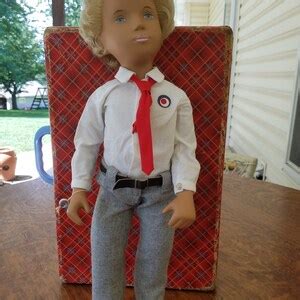 Vintage Sasha Doll Gregor Blonde Doll School Outfit Made In England Original Clothing