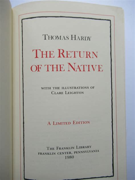 Return Of The Native Synopsis 8