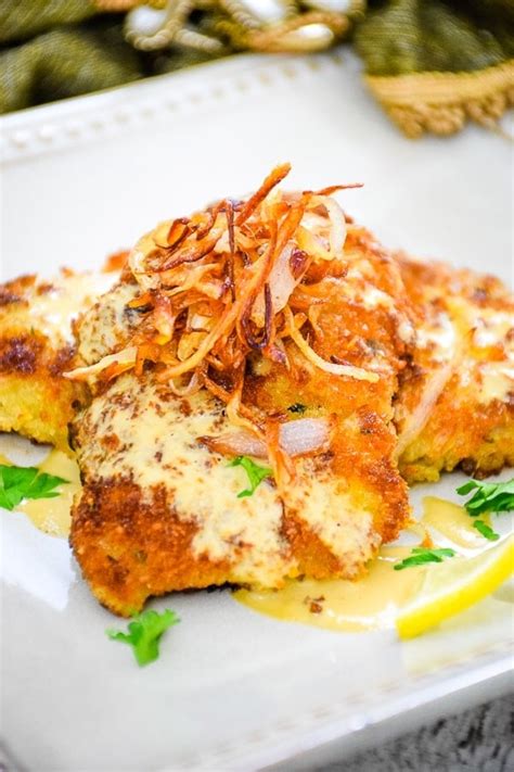 Crispy Veal Cutlets with Creamy Dijon Sauce - Grumpy's Honeybunch