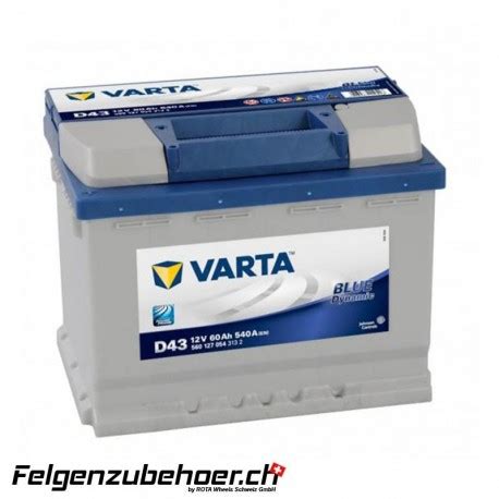 Varta Autobatterie 560127054 (D43) - felgenzubehoer.ch