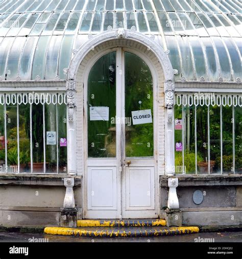 Palmhouse In Belfast Botanical Gardensclosed Due To Covid 19 Stock