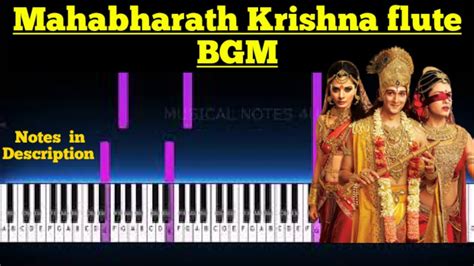 Mahabharat Krishna Flute Piano Notes Vijay Tv Musical Notes 4u