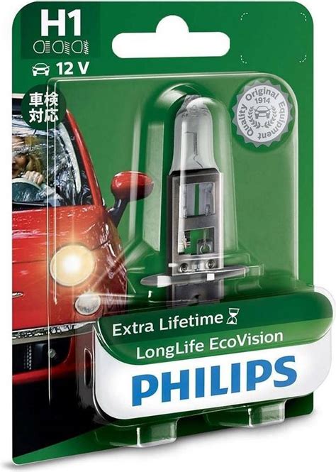 Philips Halogen H1 Lampa Longlife EcoVision • Pris