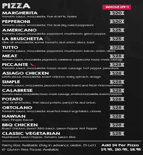 Menu At Piazza Manna Restaurant Toronto 199 Bay