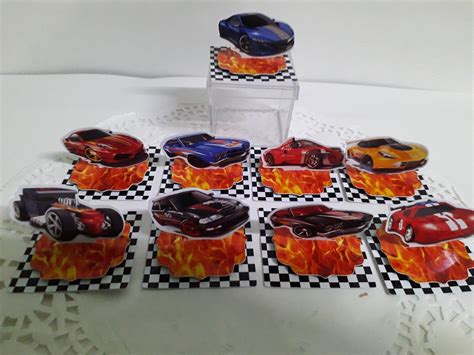 Apliques d Hot Wheels para Caixinhas de Acrílico no Elo Julia Arts Scrap Festa A F