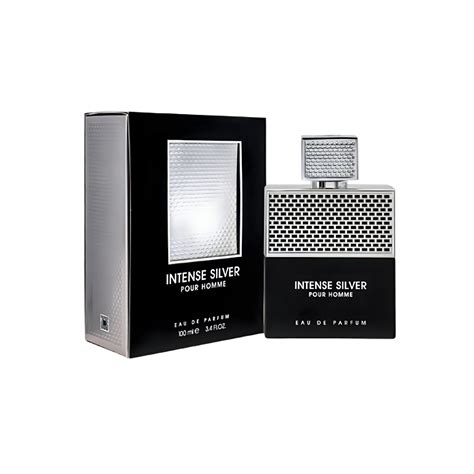 Eau de Parfum Intense Silver Pour Homme by Fragrance World, Men, 100 ml ...