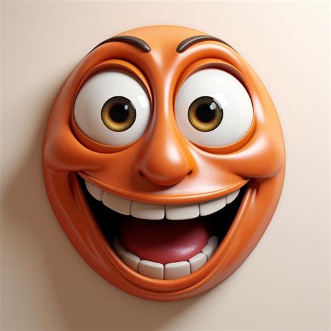 Premium Photo | Beautiful smiling happy face emoji picture Ai generated art