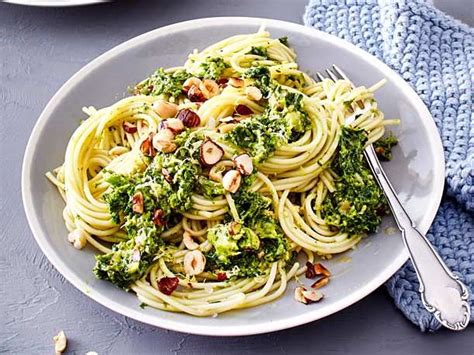 Blitz Spaghetti mit Grünkohl Pesto Rezept Grünkohl Lebensmittel