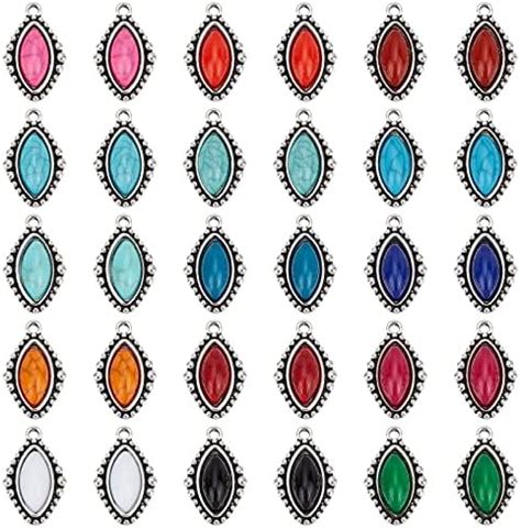 Amazon SUNNYCLUE 1 Box 20Pcs Synthetic Turquoise Charms Vintage