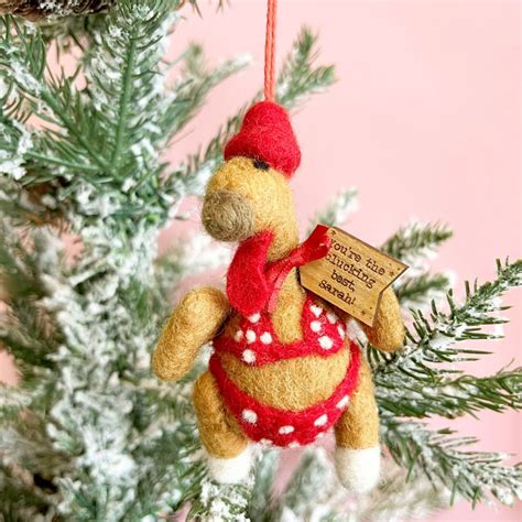 Felt Turkey In Bikini Tree Decoration Postbox Party