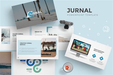 Jurnal Powerpoint Template Presentation Templates Creative Market