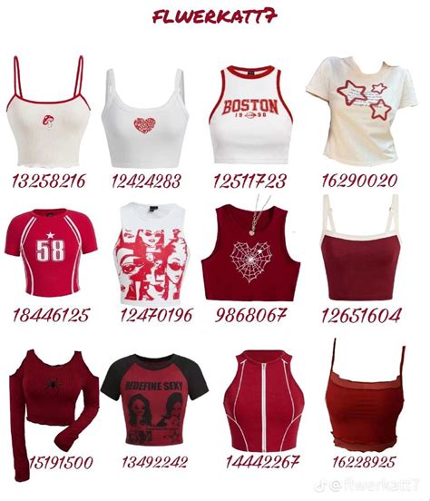 Shein oufit code! 🩷 | Красные топы, Идеи наряда, Одежда для девочки ...