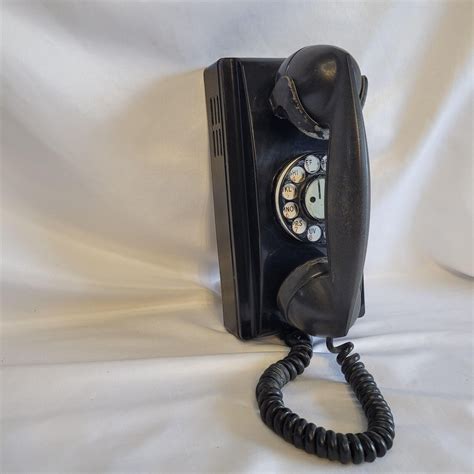 Vintage Black Western Electric Bell System 352354 Rotary Wall Phone F1