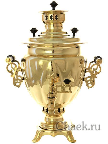 Тульский самовар на дровах 2,5 литра желудь золотой с трубой купить в ...