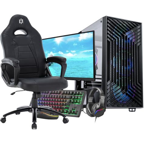 SETUP Gamer UltraPC Ryzen 5 4600G + AOC 24B2XH/EU + Mars Gaming MRC...