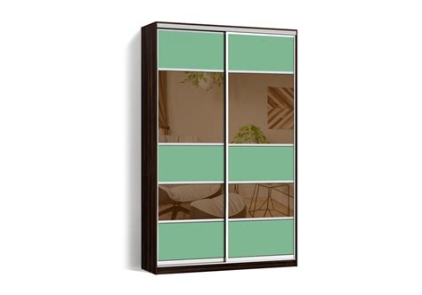 Шкаф-купе LuxeStudio 2 двери Стекло тонированное/Стекло тонированное ...