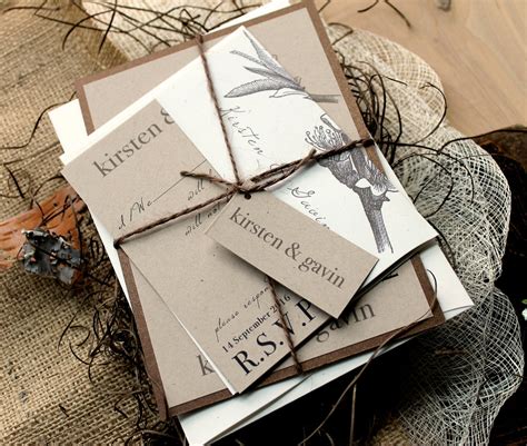 Rustic Wedding Invitations Wedding Invitation By Beaconlane