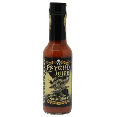 Dr Burnorium Psycho Juice Roasted Garlic Ghost Pepper Extremely Hot Chilli Sauce Ebay
