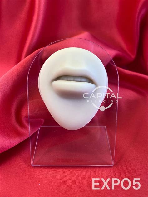 Expositor Boca de Silicone Nude C Suporte Acrílico Exp05 Capital Piercing Distribuidor de