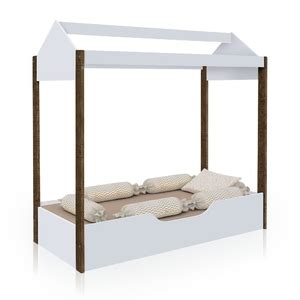 Cama Casinha Montessoriana Juvenil Branca Amendoa E Colch O Leroy Merlin