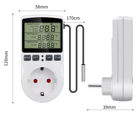 Автоматический розеточный терморегулятор, термореле КТ3100, КТ-3100: ...
