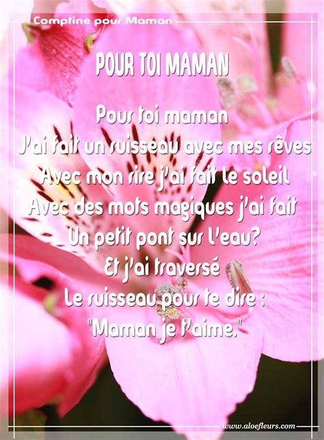 Bonne Fête Maman Poèmes Ou Messages Damour Citations Ou Comptines