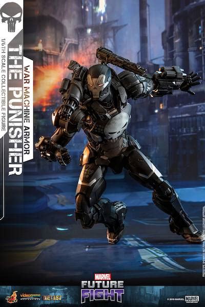Hot Toys Marvel Future Fight The Punisher In War Machine Armor Sixth Scale Figure Pre Orders