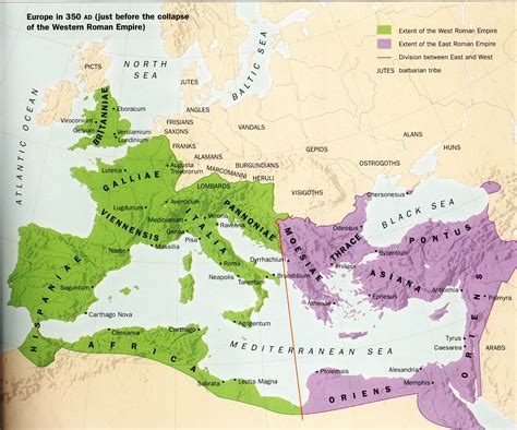 Map of the Roman Empire in 1384