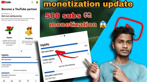 New Update Monetization Subs Re Youtube Monetization