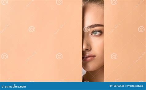 Nude Peach Liquid Concealer Smear Smudge Isolated On White Makeup Beige Liquid Foundation Drop