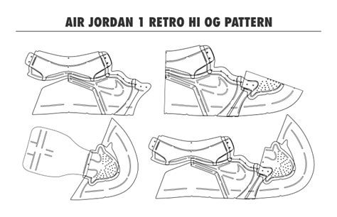 Make You A Air Jordan 1 Shoe Pattern By Liskopratama Fiverr