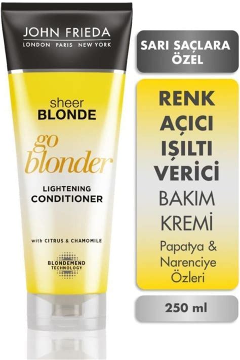 Amazon John Frieda Sheer Blonde Go Blonder Lightening Conditioner Fl Oz Ml