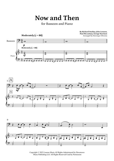 Now And Then Arr Henrique Oliveira By The Beatles Sheet Music For