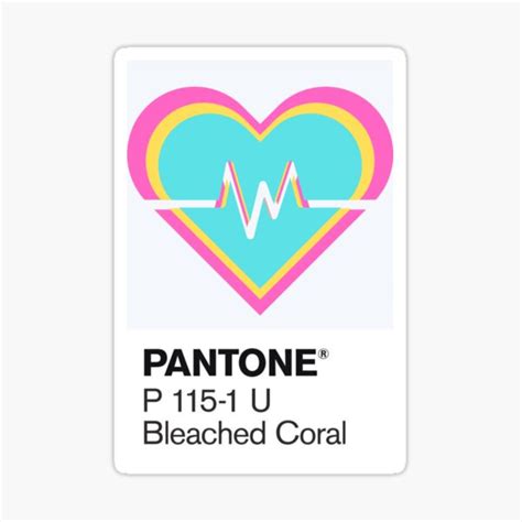 Pantone Pride Hearts Pansexual Sticker For Sale By Thesassypanda