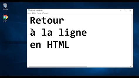 04 Retour à la ligne en HTML YouTube