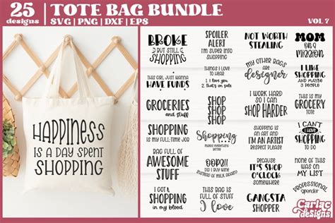 Funny Tote Bag Svg Bundle Tote Bag Quotes Bundle Vol 7