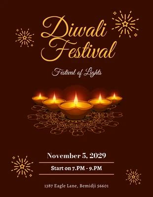 Free Diwali Invitation Templates - Venngage