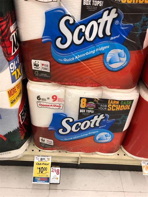 Scott Comfort Plus Bath Tissue 12 Rolls and Paper Towels 6 Rolls Just