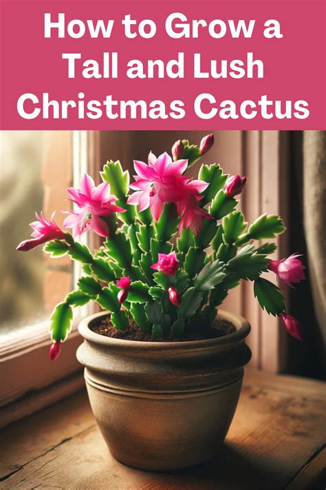 How To Grow A Tall And Lush Christmas Cactus Lush Christmas Christmas Cactus Plant Cactus Care