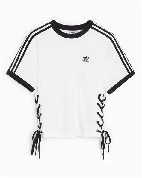 adidas Women's Laced T-Shirt White HK5062| Buy Online at FOOTDISTRICT
