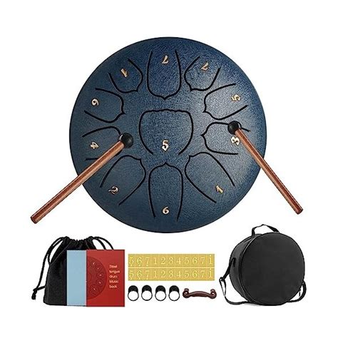 Yuehao Steel Tongue Drums Pouces Tons Mini Tambour Handpan D K