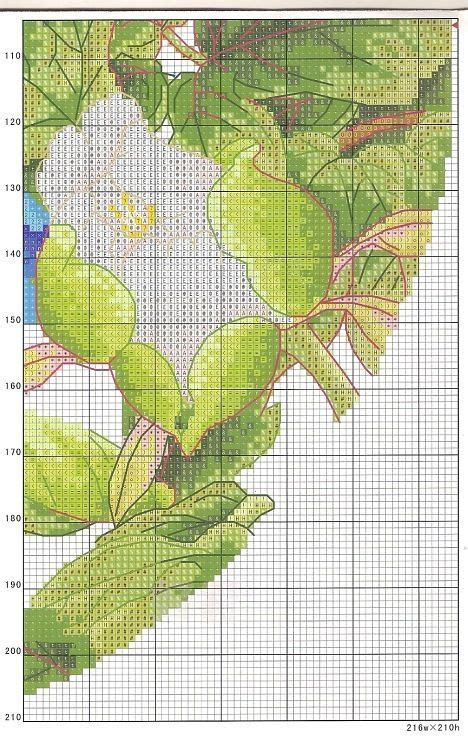 Gallery ru Фото 1 flores celita Cross stitch flowers