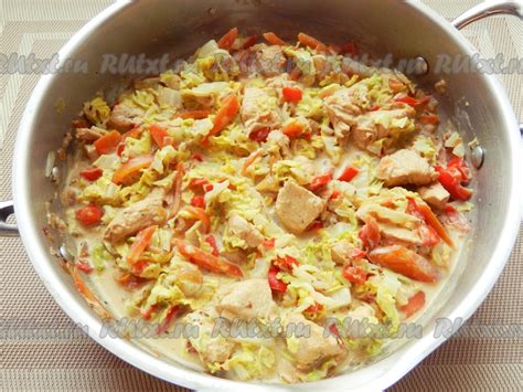 Пекинская капуста с куриной грудкой: 9 фото в рецепте