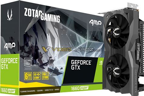 Видеокарты GeForce GTX 1660 Super в исполнении Zotac