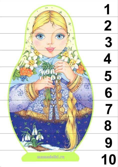 Матрешки - сложи по порядку | mamadelki | Матрешка, Осенние игры ...