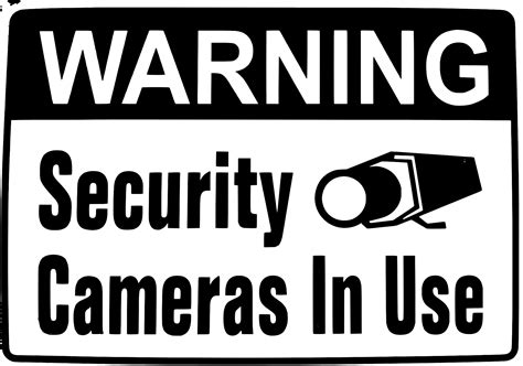 Download #C0C0C0 Warning Security Camera In Use SVG | FreePNGImg