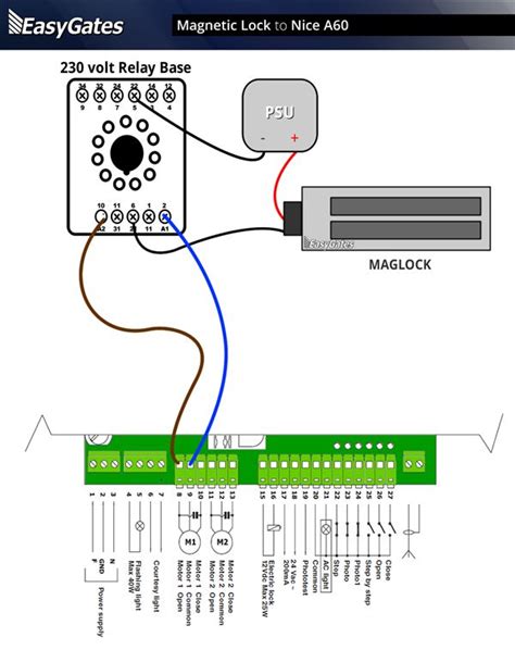 Maglock Wiring-diagram
