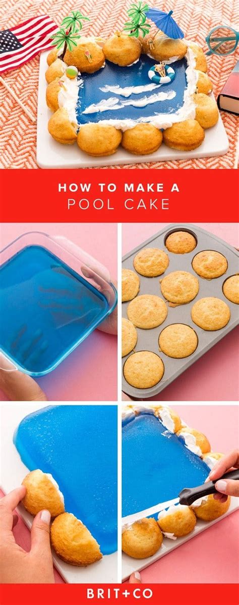 Make a Splash at Your Next Party With This DIY Pool Cake - Brit + Co