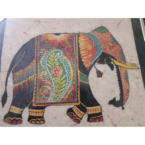 Batik Elephant Artwork Souniquepk