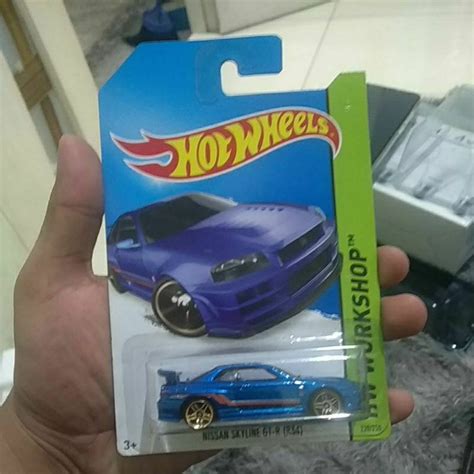Hot Wheels Nissan Skyline Gt R Blue Hotwheels Nissan Skyline R Blue Shopee Philippines